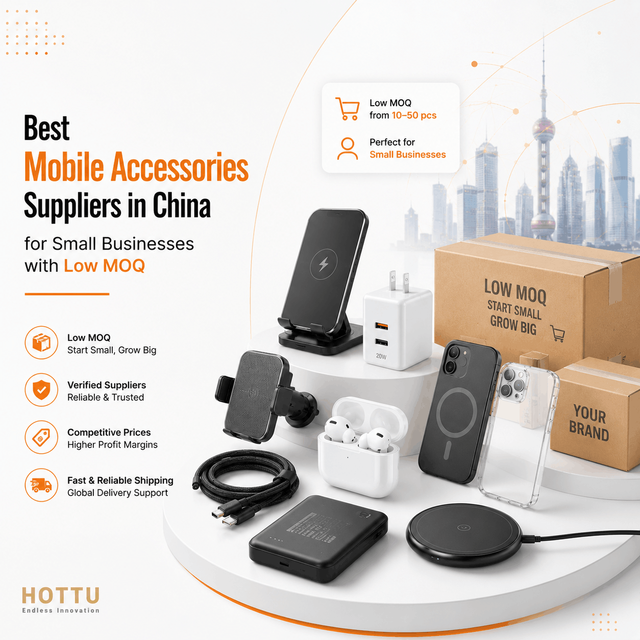 Best Mobile Accessories Suppliers in China for Small Businesses with Low MOQ
